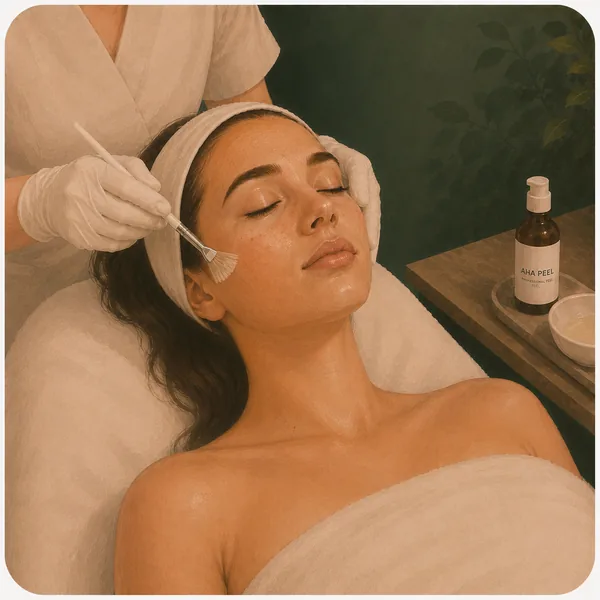 Kemisk peeling AHA/BHA/PHA mot förstorade porer hos Your Skin Clinic i Stockholm