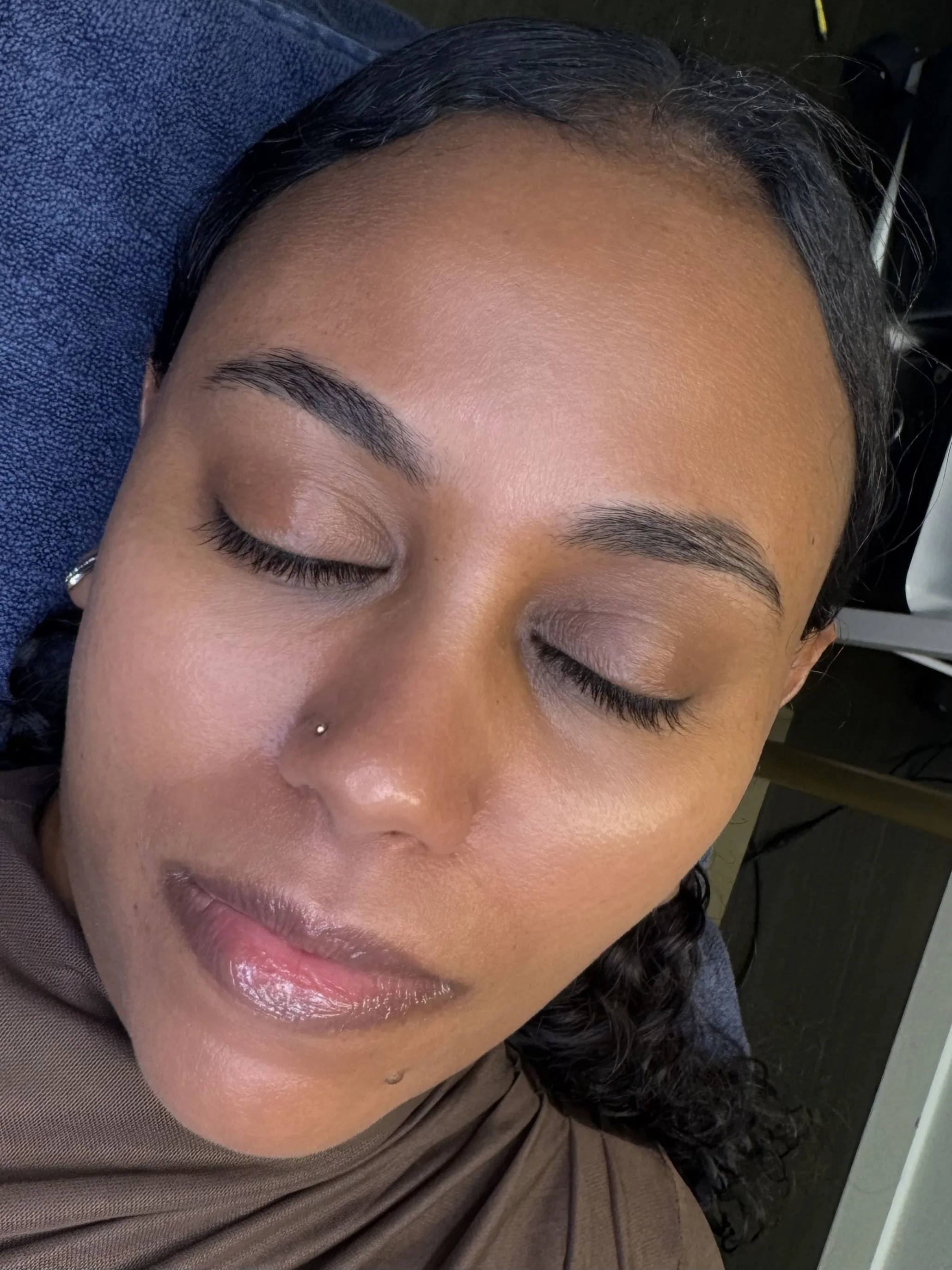 Powder Brows före behandling